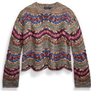 Polo by Ralph Lauren Colorful Wave Pattern Sweater
